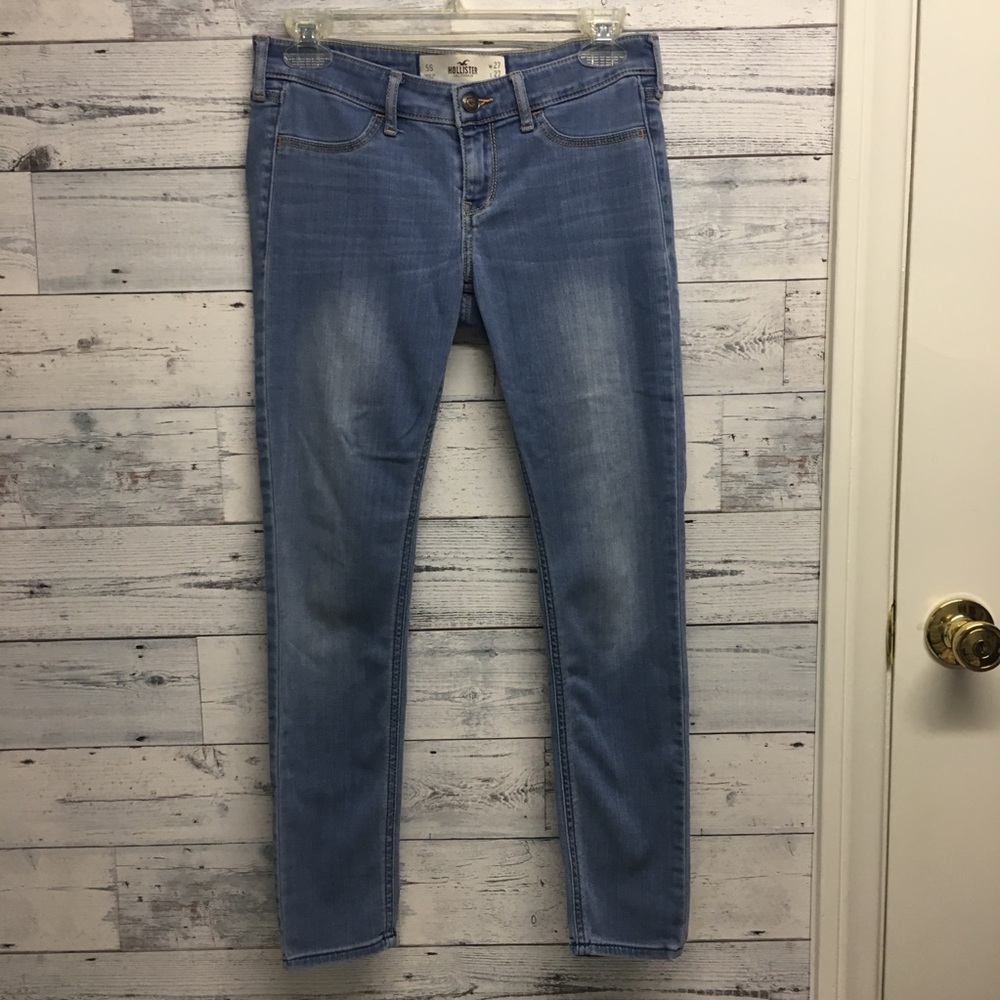 Hollister light wash low-rise jean jegging
